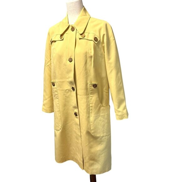Outer Banks Jackets & Blazers - Vintage Outer Banks Women's Yellow Rain Coat Size M Old Money Preppy Normcore